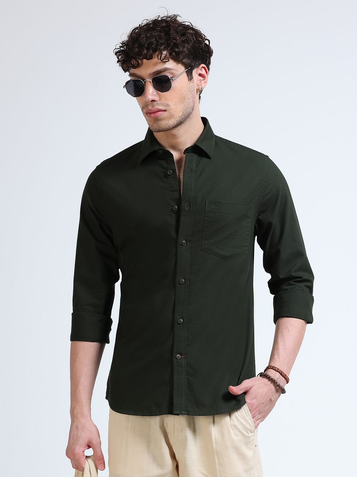 Satin Shirt Black - Back view