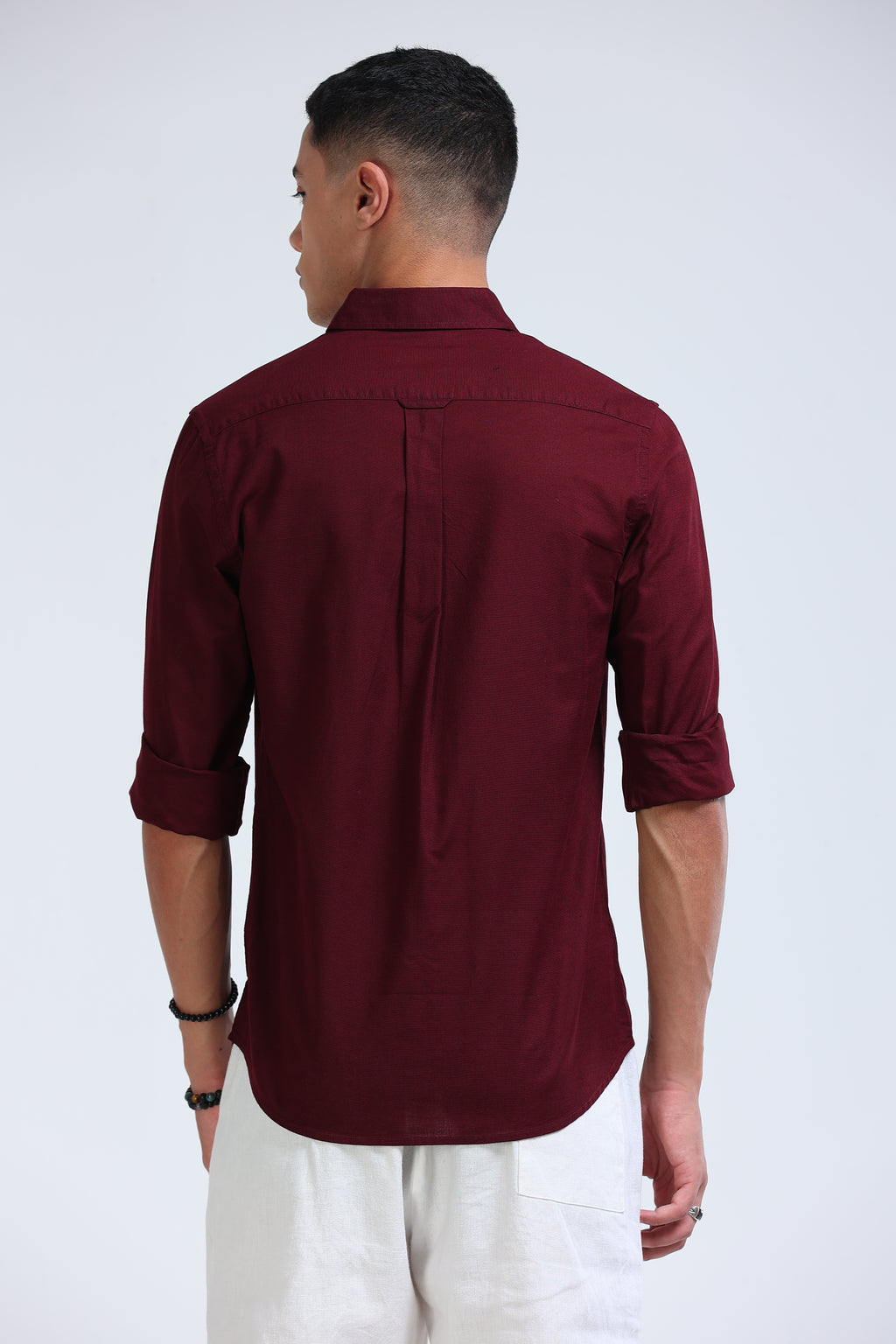 Polonia Linen Shirt - Maroon