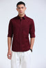 Polonia Linen Shirt - Maroon