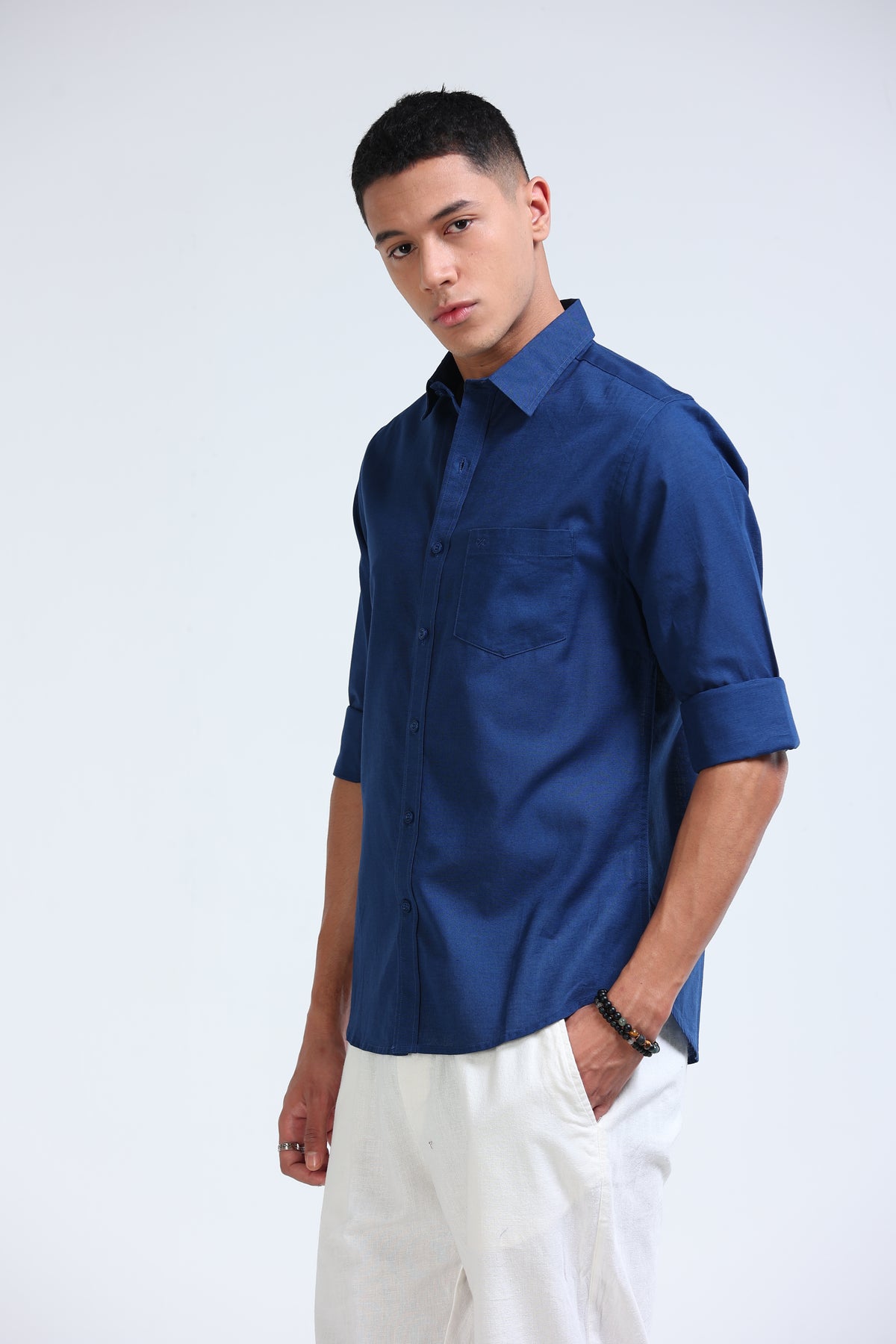 Polonia Linen Shirt - Blue