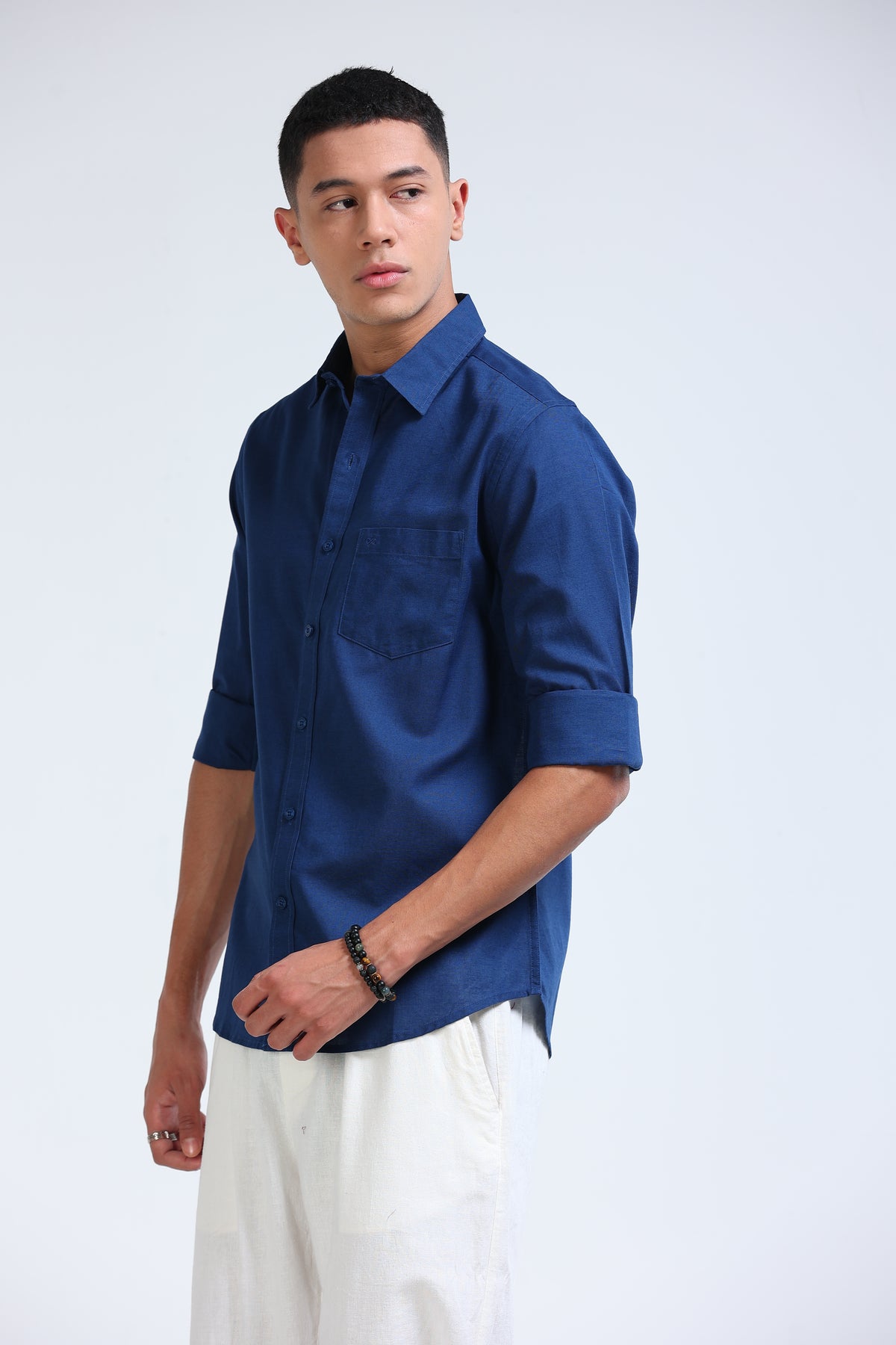 Polonia Linen Shirt - Blue