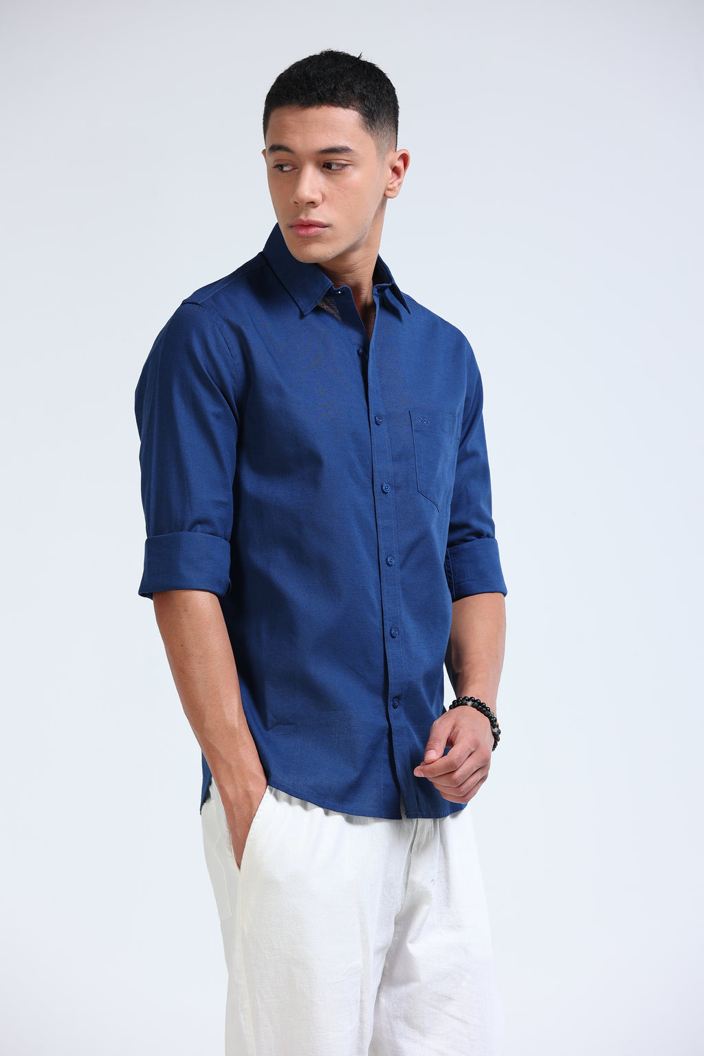 Polonia Linen Shirt - Blue