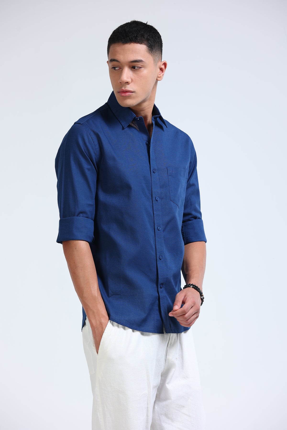 Polonia Linen Shirt - Blue