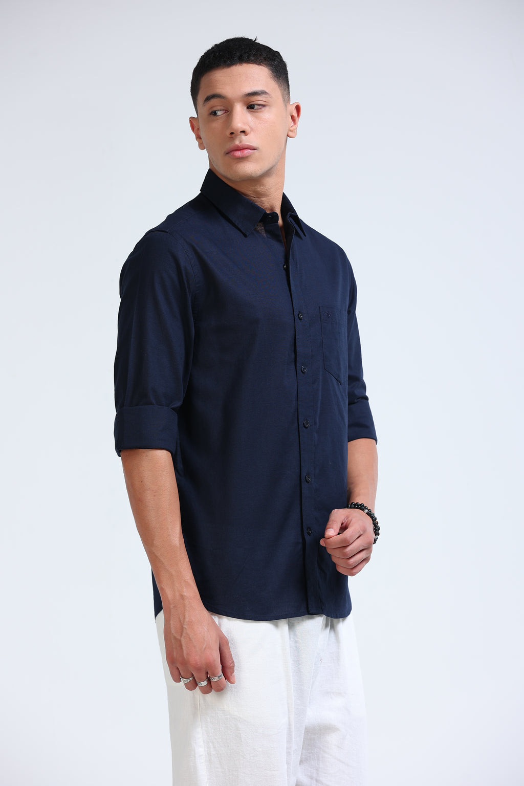 Polonia Linen Shirt - Dark Navy