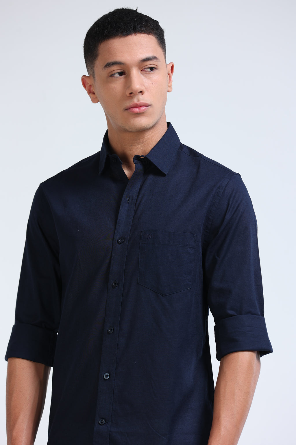 Polonia Linen Shirt - Dark Navy
