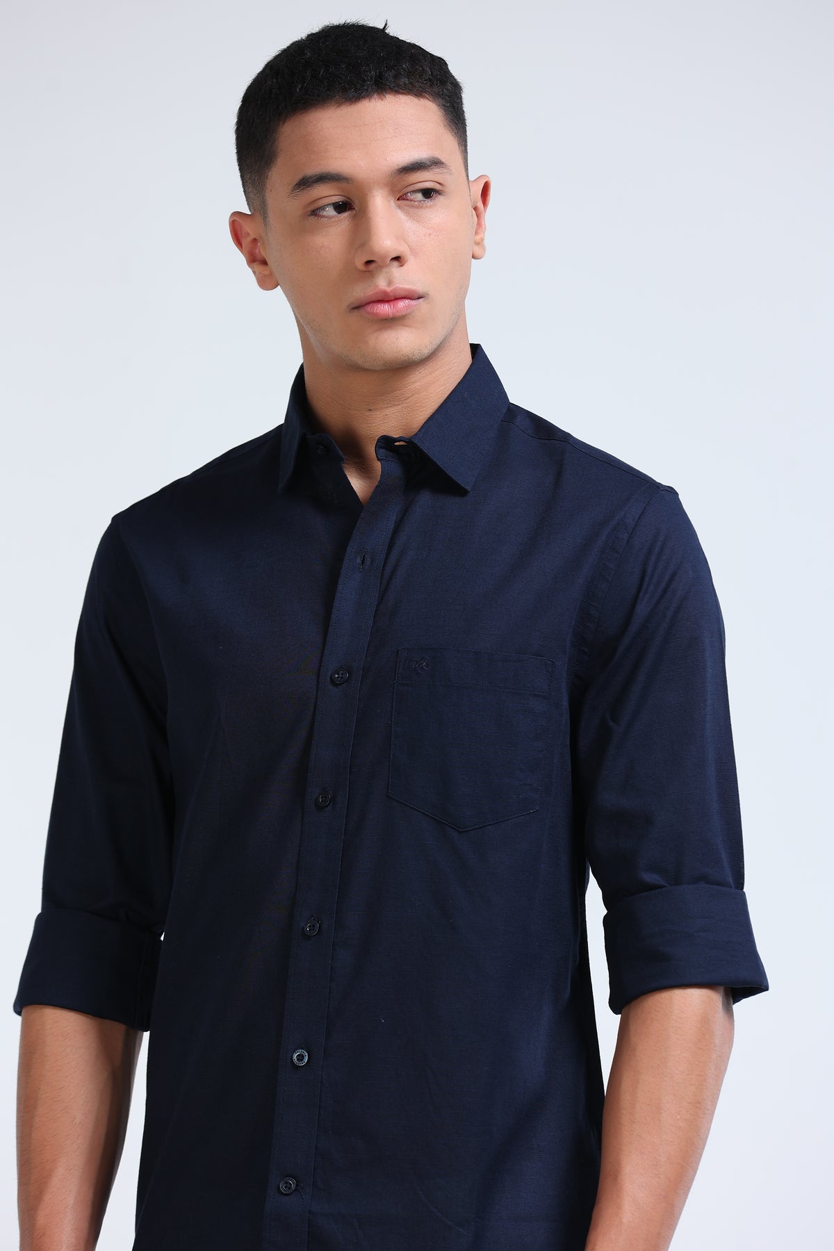 Polonia Linen Shirt - Dark Navy