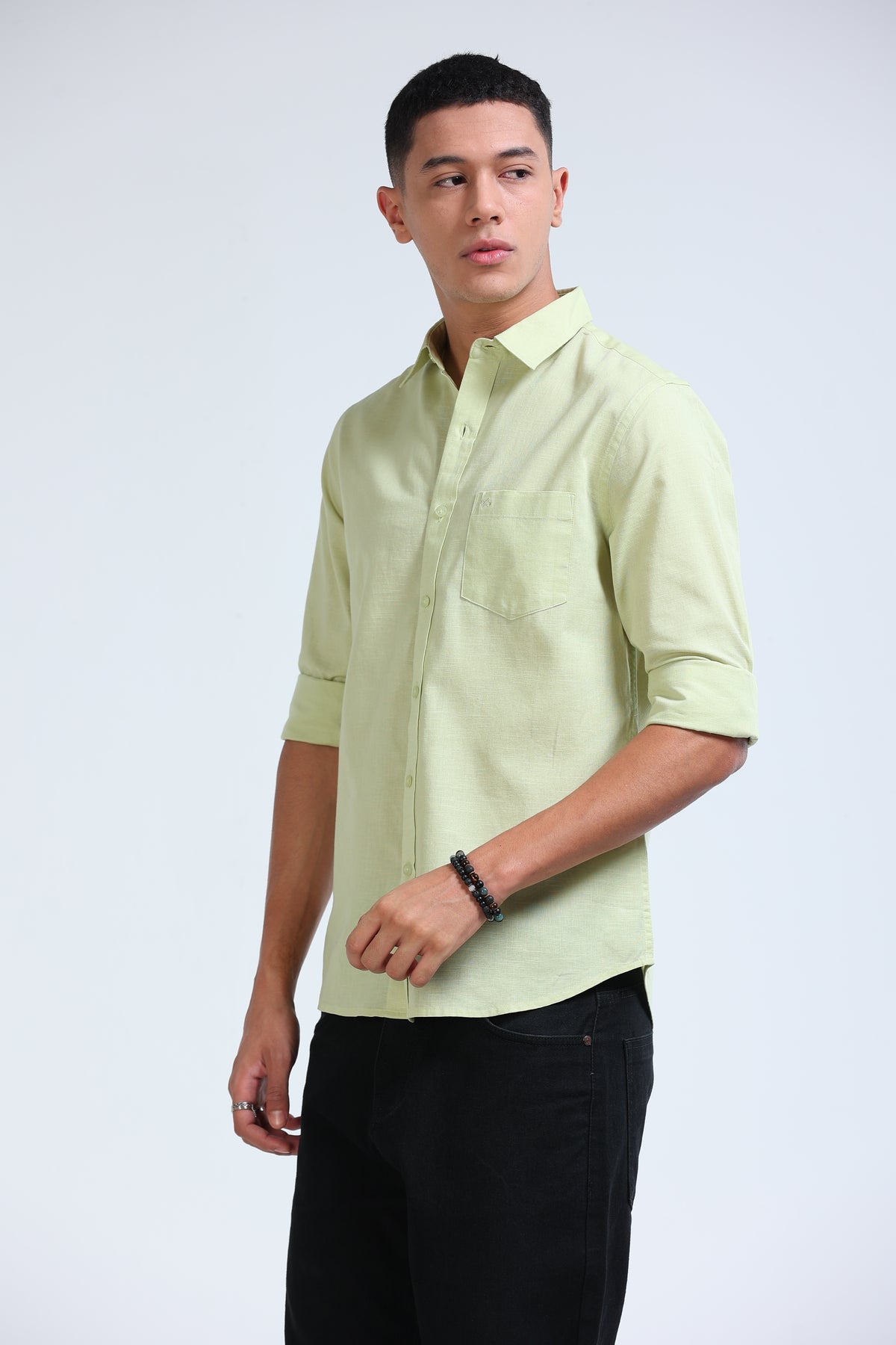 Polonia Linen Shirt - Light Green