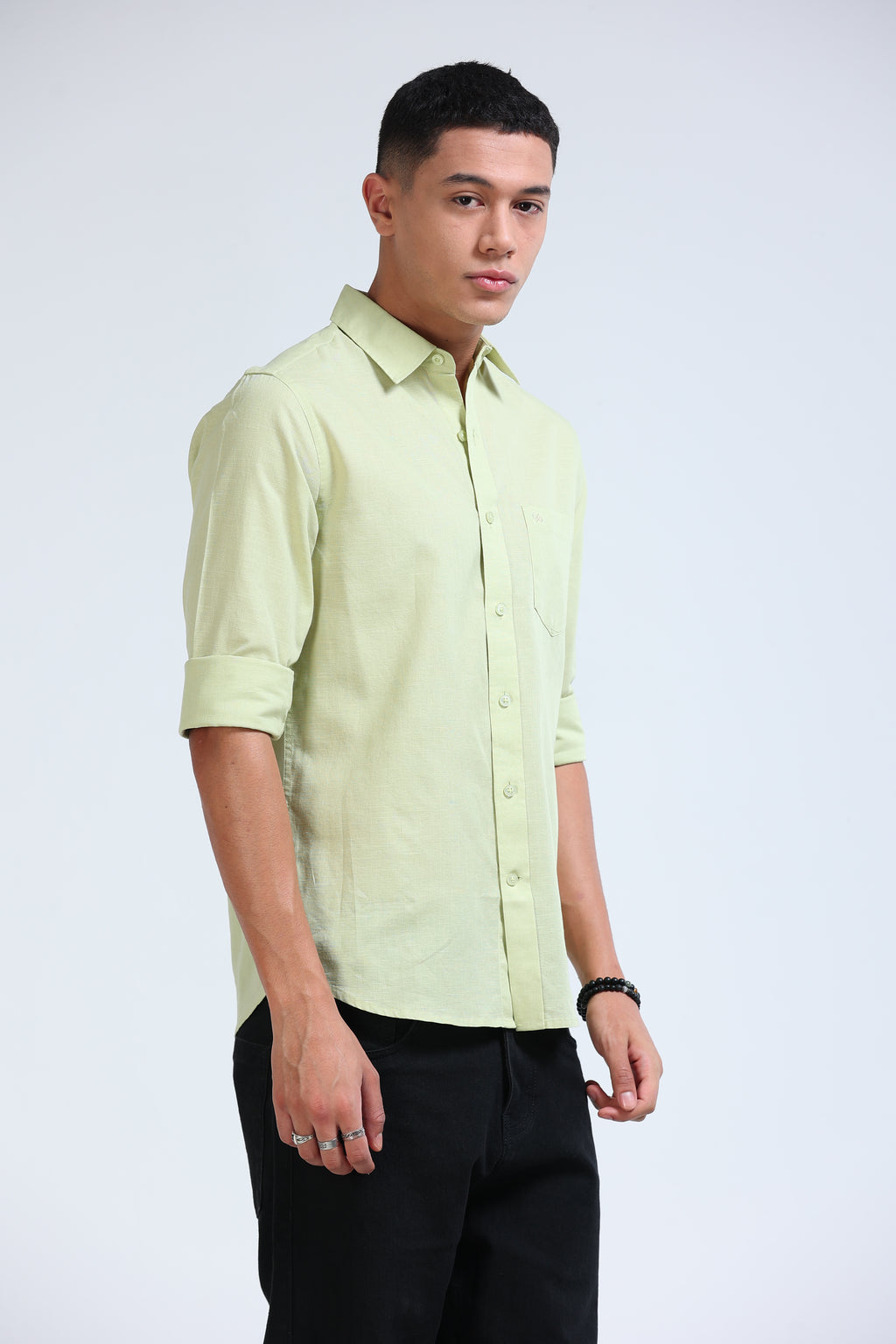 Polonia Linen Shirt - Light Green