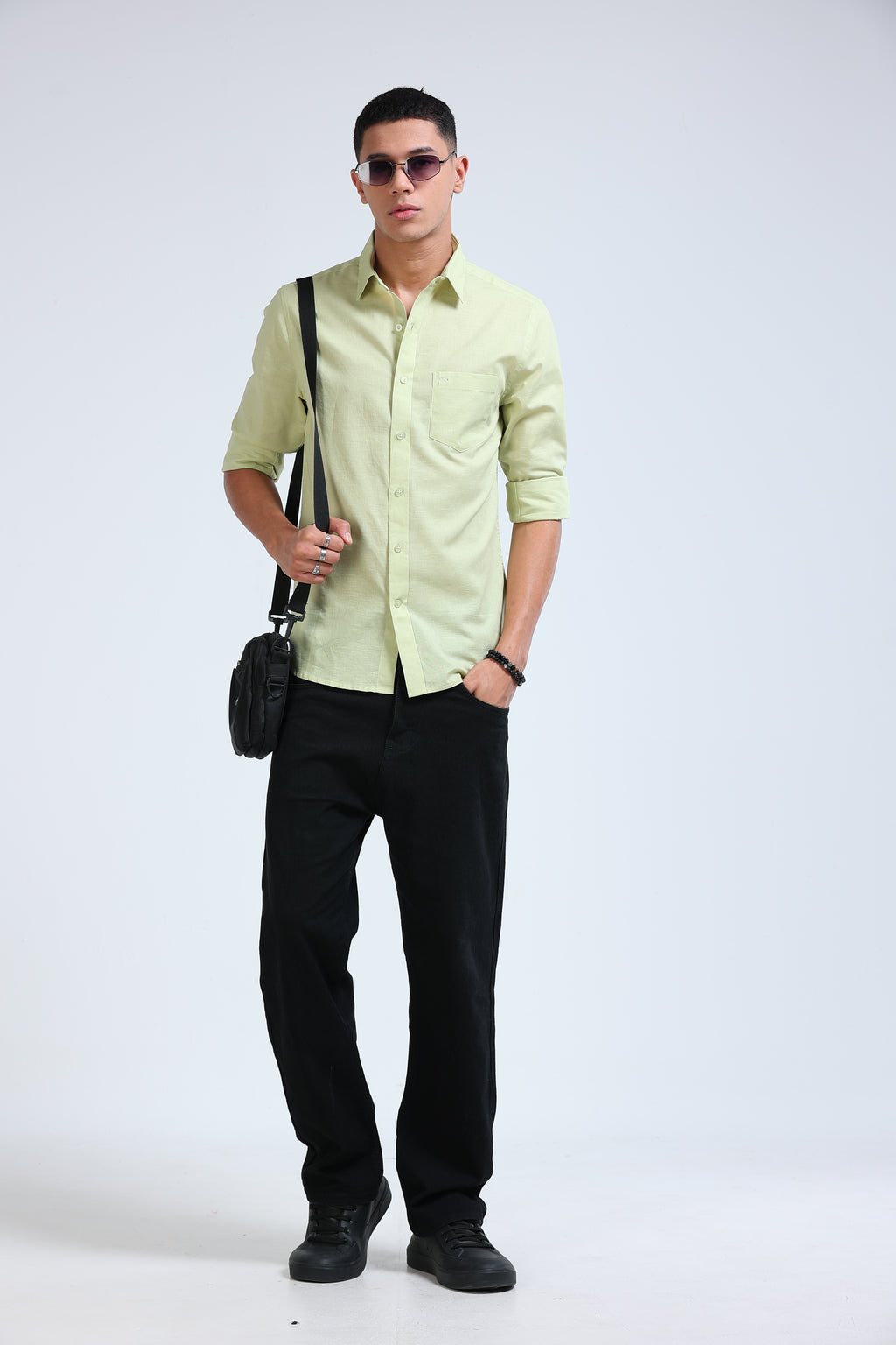 Polonia Linen Shirt - Light Green