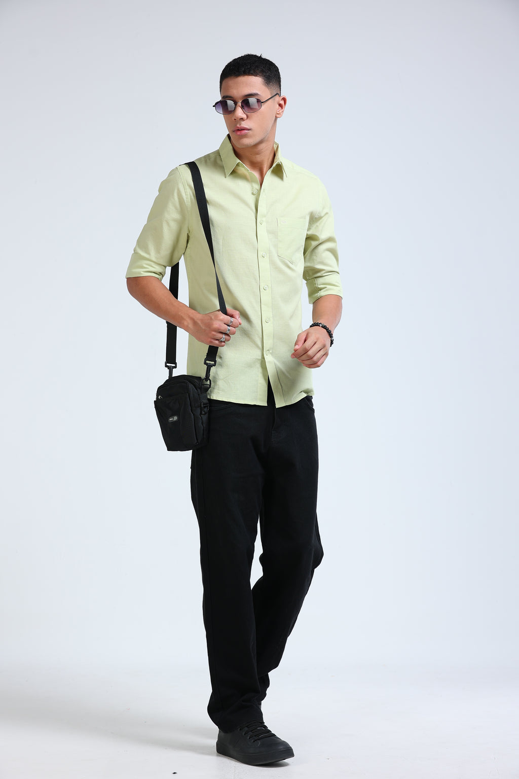 Polonia Linen Shirt - Light Green
