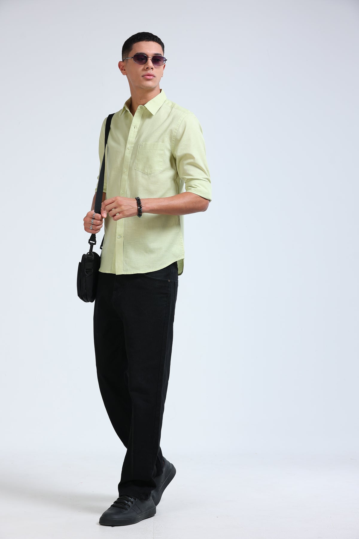 Polonia Linen Shirt - Light Green