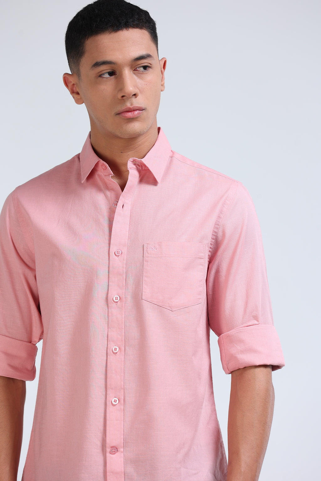 Polonia Linen Shirt - Light Pink