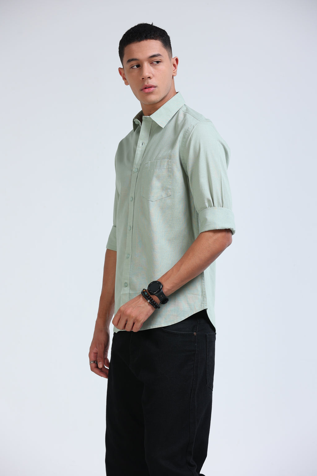 Polonia Linen Shirt - Mint Green