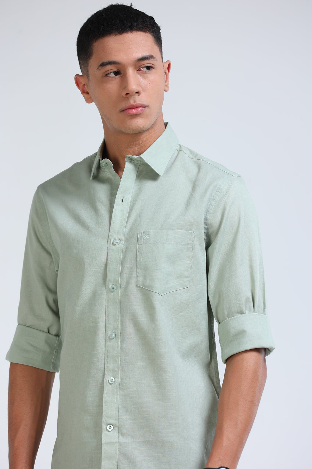 Polonia Linen Shirt - Mint Green