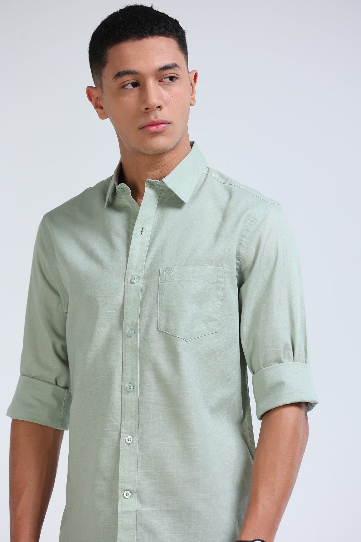 Polonia Linen Shirt - Mint Green
