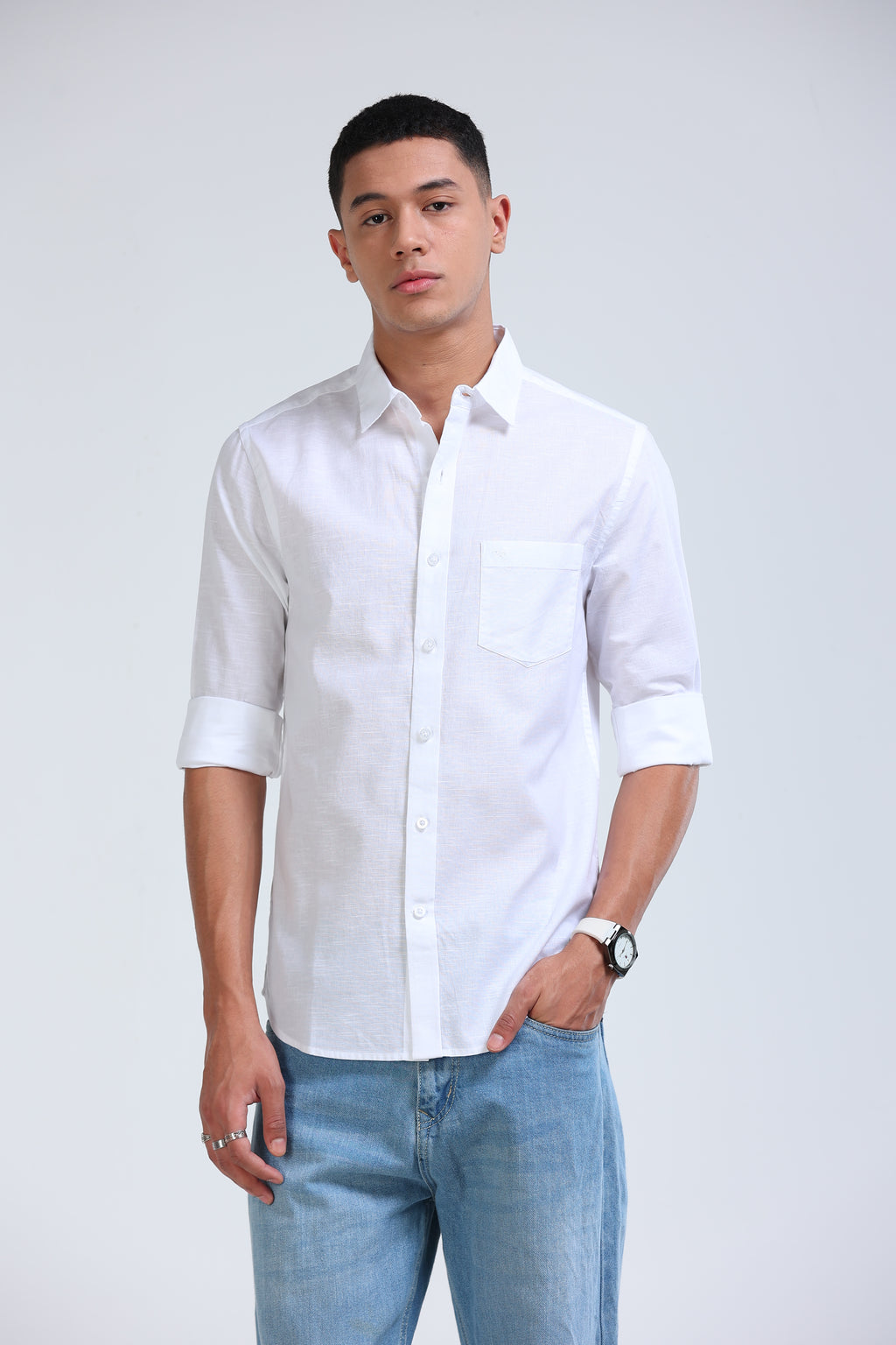 Polonia Linen Shirt - White