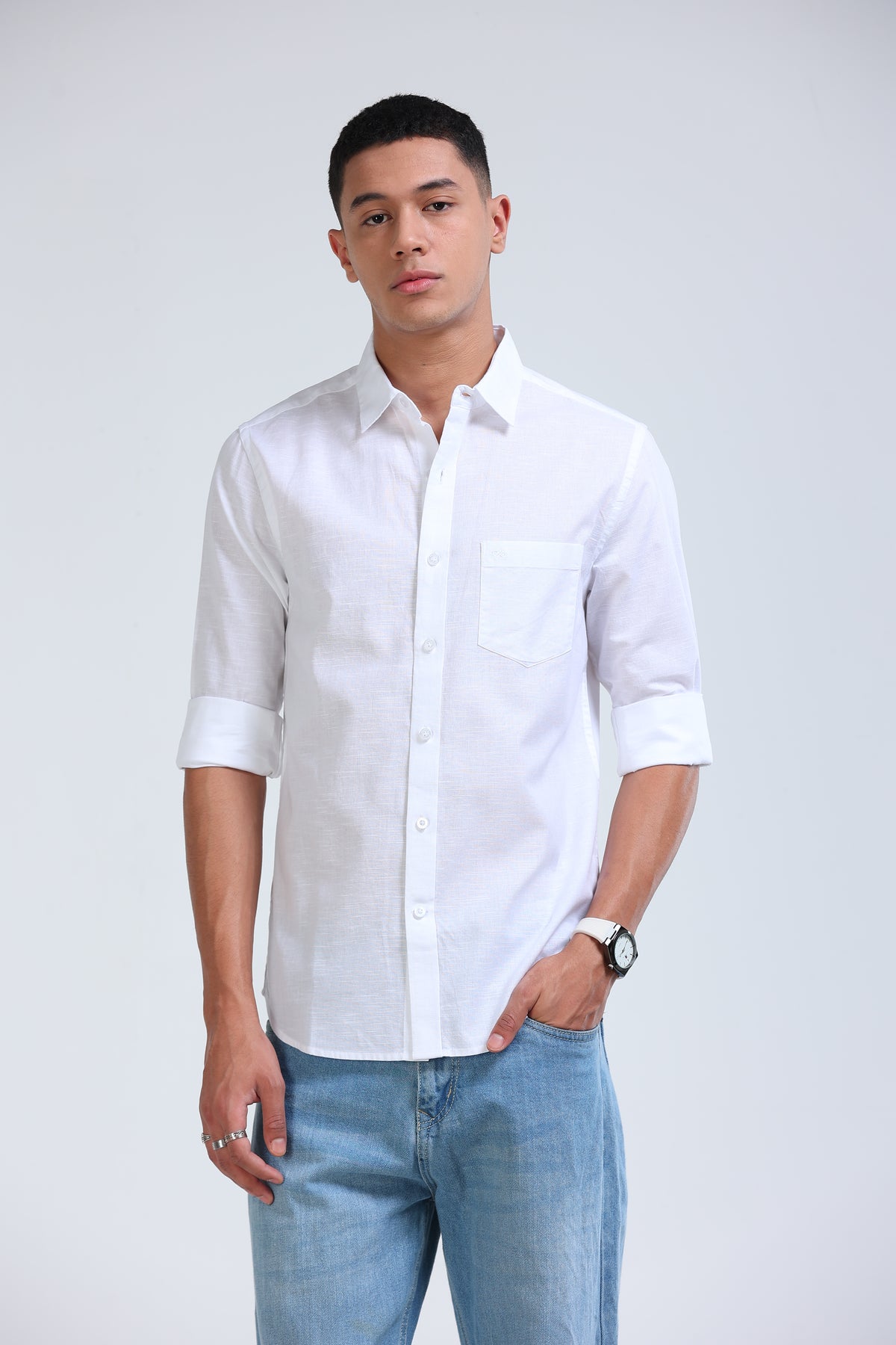 Polonia Linen Shirt - White