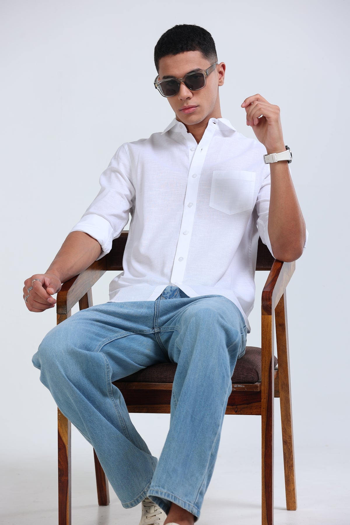 Polonia Linen Shirt - White