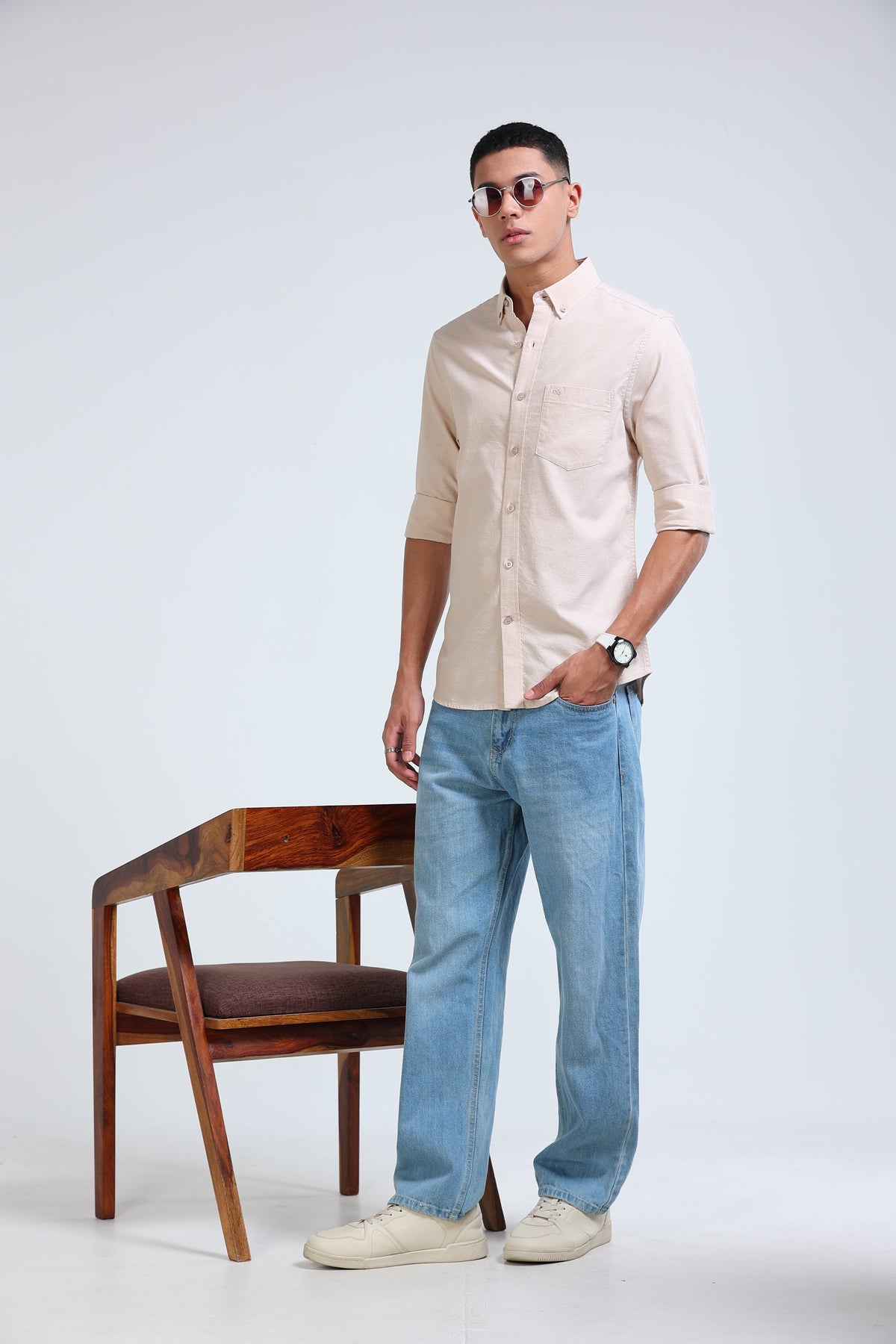 Oxford Shirt - Light Beige