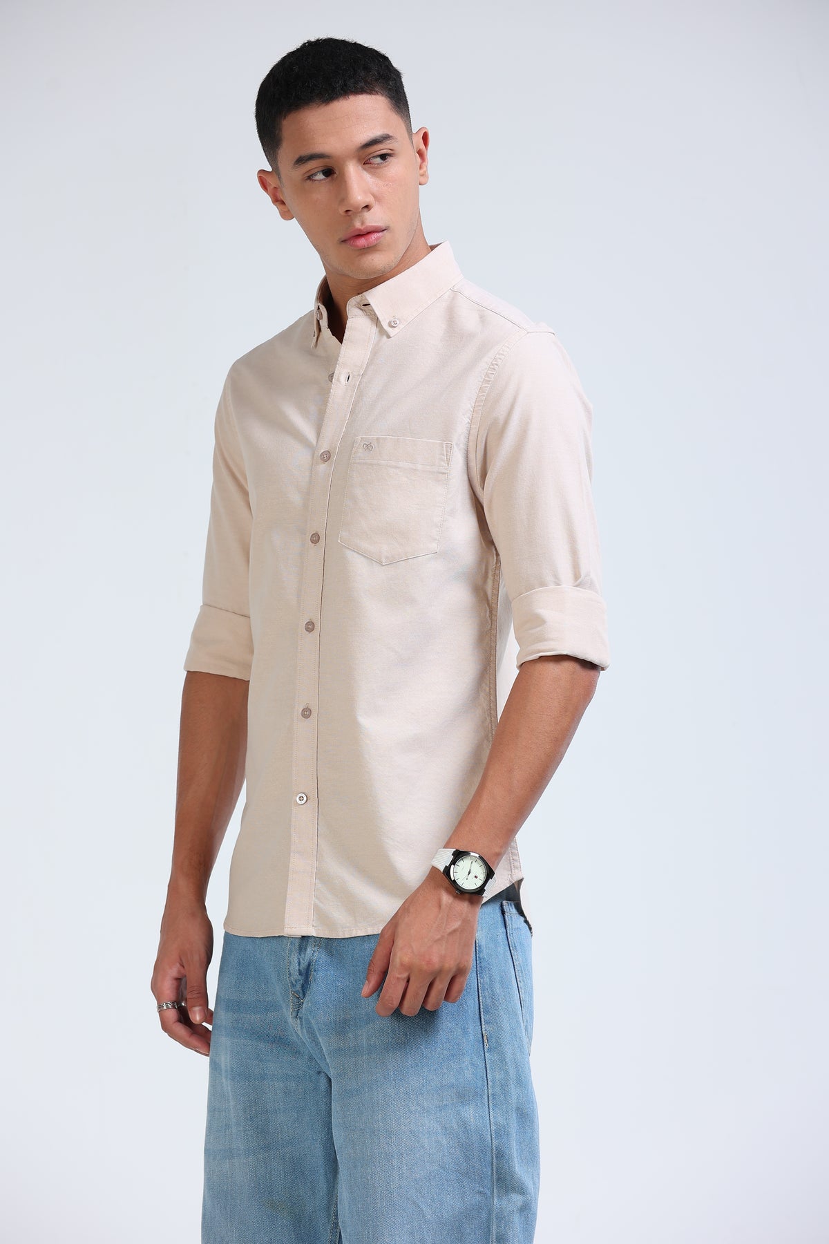 Oxford Shirt - Light Beige