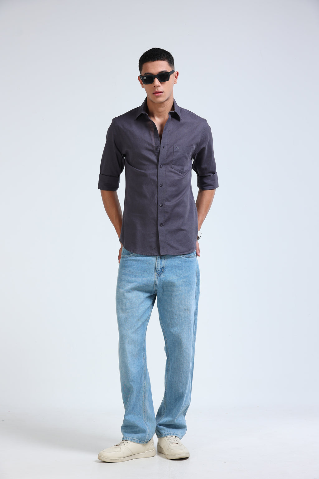 Polonia Linen Shirt - Dark Grey